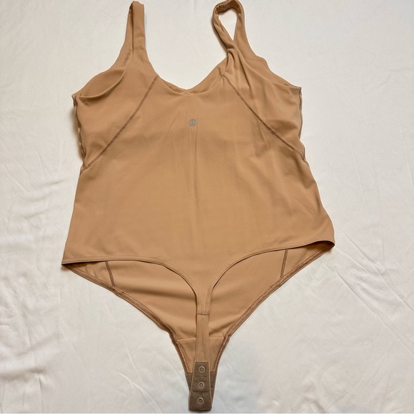 Lululemon align thong bodysuit w/ built in bra nude tan - Picture 6 of 7